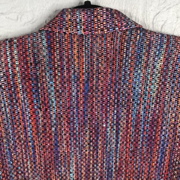 Taboh Blazer Womens Small Silk Textured Woven Single Button Jacket Made in USA - Picture 13 of 15